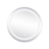 Дзеркало Lidz Aria R600 з LED-підсвічуванням Touch, з антизапотіванням, з димером, рег. яскравості LD78LR600