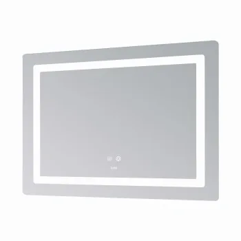 Зеркало Lidz Kubis (KU2) 1200х800 с LED-подсветкой Touch, с антизапотеванием, с диммером, рег. яркости LDKUB120080049007