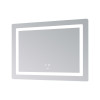 Дзеркало Lidz Kubis (KU2) 900х700 з LED-підсвічуванням Touch, з антизапотіванням, з димером, рег. яскравості LD78LF904907048452