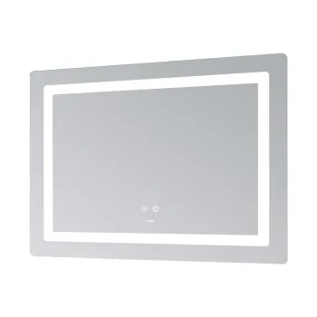 Зеркало Lidz Kubis (KU2) 1000х800 с LED-подсветкой Touch, с антизапотеванием, с диммером, рег. яркости LD78LF6141008048450