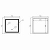Зеркало Lidz Kubis (KU1) 700х700 с LED-подсветкой Touch, с антизапотеванием, с диммером, рег. яркости LDKU70070049287