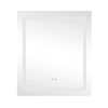 Зеркало Lidz Kubis 700х800 с LED-подсветкой Touch, с антизапотеванием, с диммером, рег. яркости LD78LF9048070
