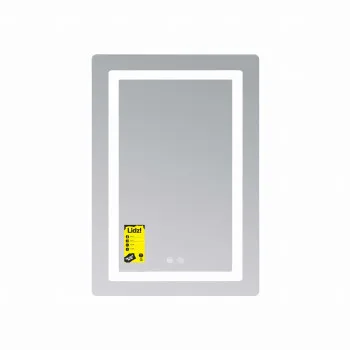 Дзеркало Lidz Kubis (KU2) 600х800 з LED-підсвічуванням Touch, з антизапотіванням, з димером, рег. яскравості LD78LF937608048449