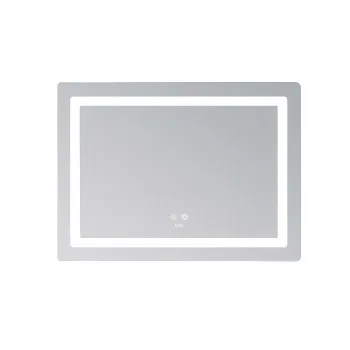 Дзеркало Lidz Kubis (KU2) 700х500 з LED-підсвічуванням Touch, з антизапотіванням, з димером, рег. яскравості LD78LF90448486