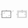 Зеркало Lidz Orion (OR2) 800х600 с LED-подсветкой Touch, с антизапотеванием, с диммером, рег. яркости LDOR80060049294