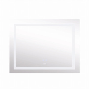 Дзеркало Lidz Kubis (KU1) 1200х800 з LED-підсвічуванням Touch, з антизапотіванням, з димером, рег. яскравості LDKUB120080049008