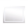 Зеркало Lidz Kubis 1000х800 с LED-подсветкой Touch, с антизапотеванием, с диммером, рег. яркости LD78LF61410080
