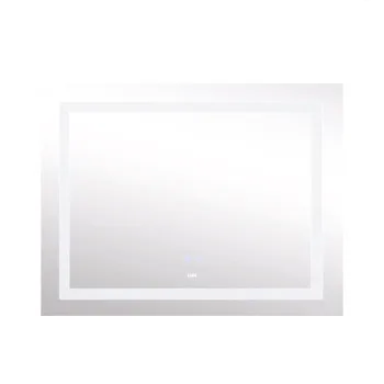 Дзеркало Lidz Kubis 1000х800 з LED-підсвічуванням Touch, з антизапотіванням, з димером, рег. яскравості LD78LF61410080