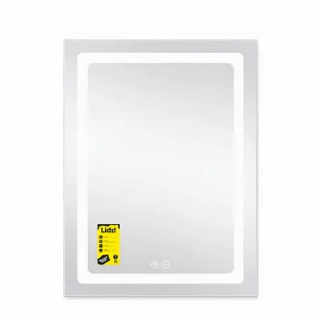 Дзеркало Lidz Kubis 600х800 з LED-підсвічуванням Touch, з антизапотіванням, з димером, рег. яскравості LD78LF9376080