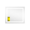 Зеркало Lidz Kubis (KU1) 700х600 с LED-подсветкой Touch, с антизапотеванием, с диммером, рег. яркости LDKU60070049285