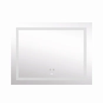 Дзеркало Lidz Kubis (KU1) 1200х800 з LED-підсвічуванням Touch, з антизапотіванням, з димером, рег. яскравості LDKUB120080049008