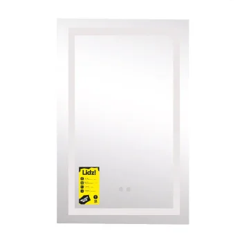 Дзеркало Lidz Kubis 500х800 з LED-підсвічуванням Touch, з антизапотіванням, з димером, рег. яскравості LD78LF9365080
