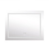 Зеркало Lidz Kubis 1000х800 с LED-подсветкой Touch, с антизапотеванием, с диммером, рег. яркости LD78LF61410080