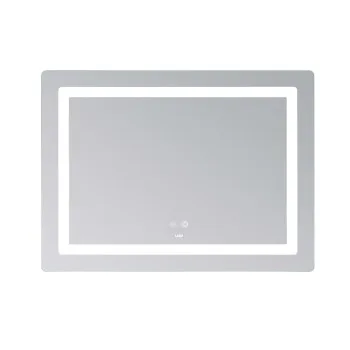 Дзеркало Lidz Kubis (KU2) 900х700 з LED-підсвічуванням Touch, з антизапотіванням, з димером, рег. яскравості LD78LF904907048452