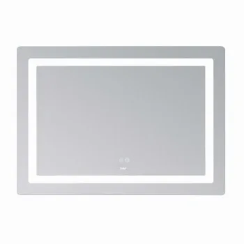 Зеркало Lidz Kubis (KU2) 1200х800 с LED-подсветкой Touch, с антизапотеванием, с диммером, рег. яркости LDKUB120080049007