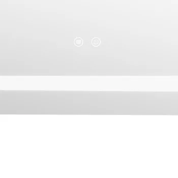 Дзеркало Lidz Kubis (KU1) 700х600 з LED-підсвічуванням Touch, з антизапотіванням, з димером, рег. яскравості LDKU60070049285