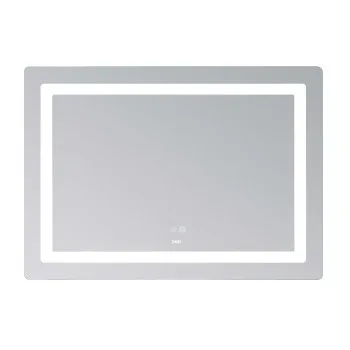 Зеркало Lidz Kubis (KU2) 1000х800 с LED-подсветкой Touch, с антизапотеванием, с диммером, рег. яркости LD78LF6141008048450