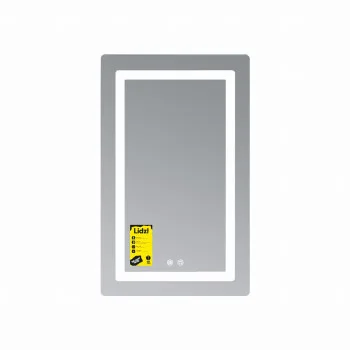 Дзеркало Lidz Kubis (KU2) 500х800 з LED-підсвічуванням Touch, з антизапотіванням, з димером, рег. яскравості LD78LF936508048448