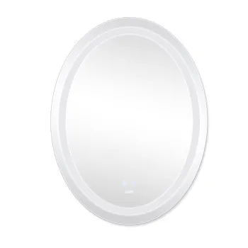 Дзеркало Lidz Vida 700х500 з LED-підсвічуванням Touch, з антизапотіванням, з димером, рег. яскравості LD78LF5070