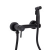 Набор для гигиенического душа со смесителем Lidz Aria 110 округлый LDARI110BLA43394 Black