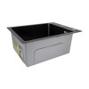 Мойка для кухни интегрированная Lidz Handmade H4050B Brushed Black PVD 3,0/1,0 мм LDH4050BRUBLM49439