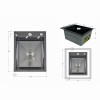 Мойка для кухни интегрированная Lidz Handmade H4050B Brushed Black PVD 3,0/1,0 мм LDH4050BRUBLM49439