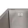 Мийка для кухні інтегрована Lidz Handmade H6350R крило праворуч (LDH6350BRUR45587) Brushed Steel 3,0/1,0 мм