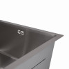 Мойка для кухни интегрированная под столешницу Lidz Handmade H4843 Brushed Steel 3,0/1,0 мм LDH4843BRU49441