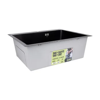 Lidz Handmade H6050HB Мийка для кухні інтегрована Decor Black PVD Honeycomb 2,5/0,5 мм LDH6050BDECPVD48371