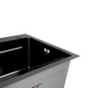 Мойка для кухни интегрированная Lidz Handmade H6845HB Decor Black PVD Honeycomb 3,0/1,0 мм LDH6845HDECBLM49445