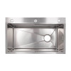 Lidz Handmade H7545 Мийка для кухні інтегрована Decor Honeycomb 3,0/1,0 мм LDH7545DEC48372