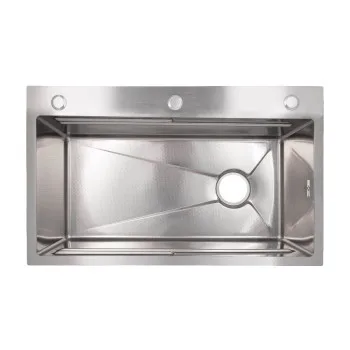 Lidz Handmade H7545 Мийка для кухні інтегрована Decor Honeycomb 3,0/1,0 мм LDH7545DEC48372