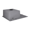 Мойка для кухни интегрированная Lidz Handmade H6350BR крыло справа (LDH6350BRPVD45590) Brushed Black PVD 3,0/1,0 мм