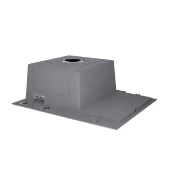 Мийка для кухні інтегрована Lidz Handmade H6350R крило праворуч (LDH6350BRUR45587) Brushed Steel 3,0/1,0 мм