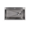 Мийка для кухні інтегрована Lidz Handmade H7545 Brushed Steel 3,0/1,0 мм LDH7545BRU49457