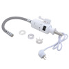 Проточный кран-водонагреватель с гибким изливом для кухни Lidz Warm 065 LDWAR065GRE49096 White/Grey