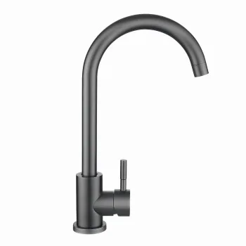 Змішувач для кухні Lidz Aria 015F (k35)  LDARI015FGRP49559 Graphite