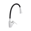 Змішувач для кухні Lidz Tani 007F3 з гнучким виливом (k40) LDTAN007F3BCR37649 Chrome/Black