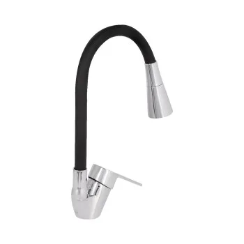 Змішувач для кухні Lidz Tani 008F3 з гнучким виливом (k40) LDTAN008F3BCR39484 Chrome/Black