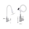 Смеситель для кухни Lidz Aria 015F31 с гибким изливом (k35) LDARI015F31WNK36981 WNK