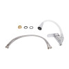 Змішувач для кухні Lidz Tani 008F3 з гнучким виливом (k40) LDTAN008F3WCR37037 Chrome/White