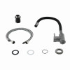 Змішувач для кухні Lidz Aria 015F3 (k35) з гнучким виливом LDARI015F3BGRP49564 Graphite/Black