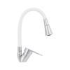 Змішувач для кухні Lidz Tani 008F3 з гнучким виливом (k40) LDTAN008F3WCR37037 Chrome/White