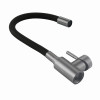 Змішувач для кухні Lidz Aria 015F3 (k35) з гнучким виливом LDARI015F3BGRP49564 Graphite/Black