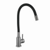 Змішувач для кухні Lidz Aria 015F3 (k35) з гнучким виливом LDARI015F3BGRP49564 Graphite/Black