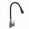 Змішувач для кухні Lidz Aria 015F31 (k35) з гнучким виливом LDARI015F31BGRP49566 Graphite/Black