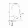 Змішувач для кухні Lidz Tani 008F3 з гнучким виливом (k40) LDTAN008F3WCR37037 Chrome/White