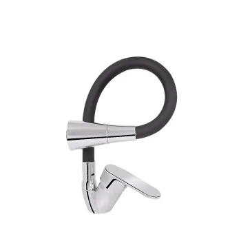 Змішувач для кухні Lidz Tani 008F3 з гнучким виливом (k40) LDTAN008F3BCR39484 Chrome/Black
