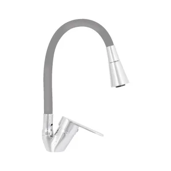 Змішувач для кухні Lidz Tani 008F3 з гнучким виливом (k40) LDTAN008F3GCR39507 Chrome/Grey