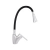 Змішувач для кухні Lidz Tani 007F3 з гнучким виливом (k40) LDTAN007F3BCR37649 Chrome/Black